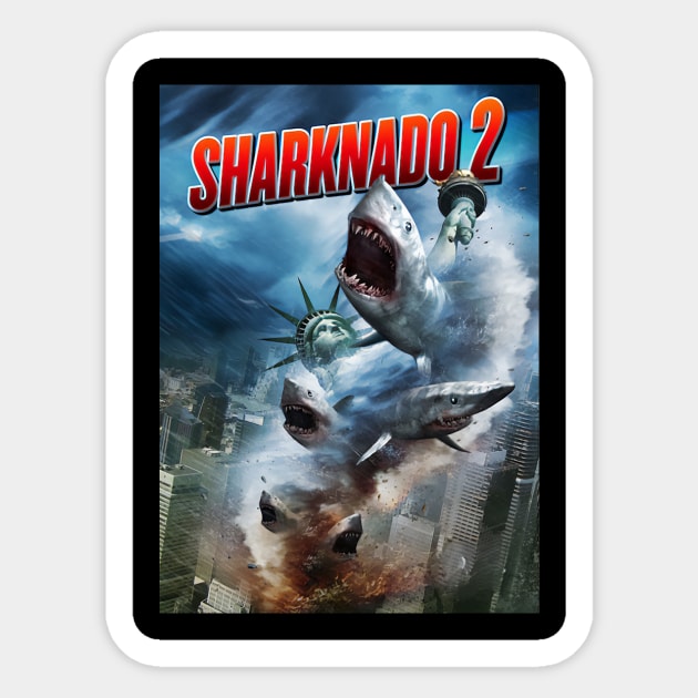 Sharknado 2 Sticker by mahashop